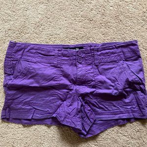 Purple Utility Shorts - Forever 21